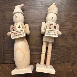 Wooden Christmas Countdown Figures